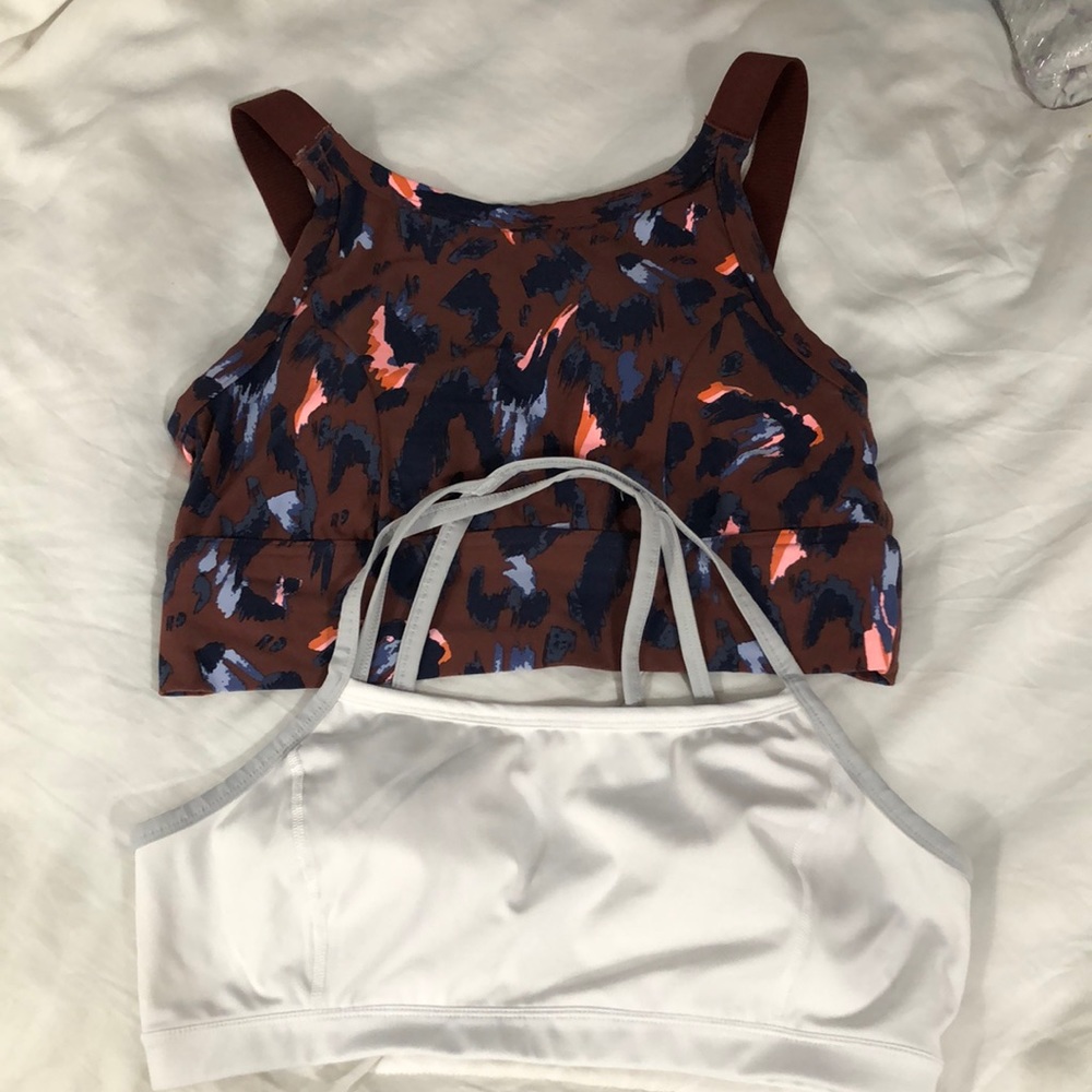 Set of bralettes or swim tops